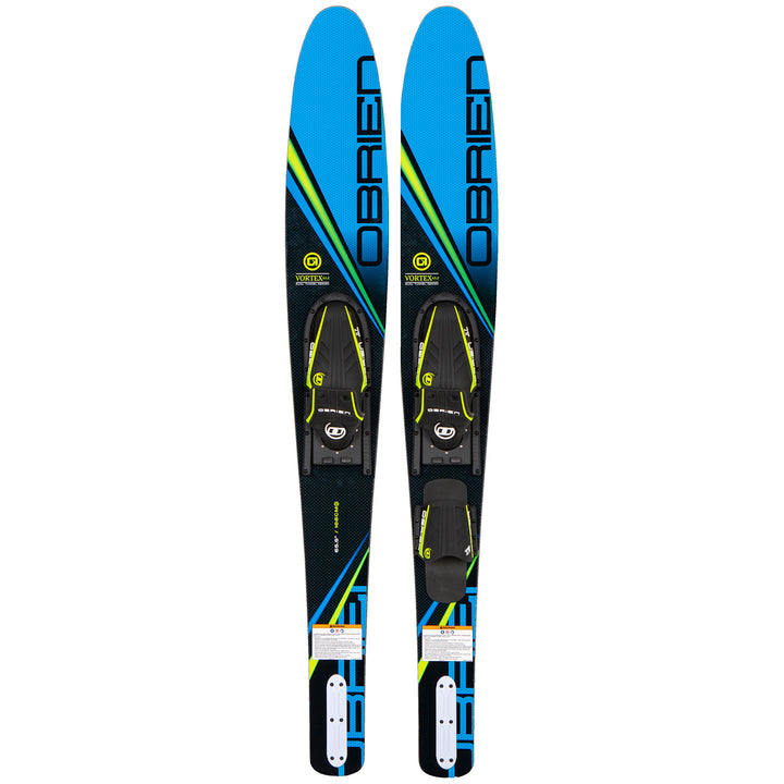 Obrien Vortex Combo Water Skis + X-7 & RT Bindings Blue
