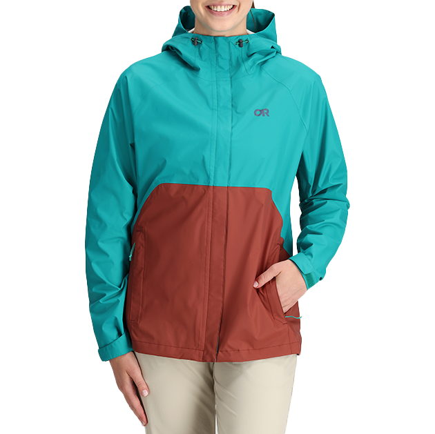 Outdoor Research Apollo Rain Jacket - Women's Tropical/Brick