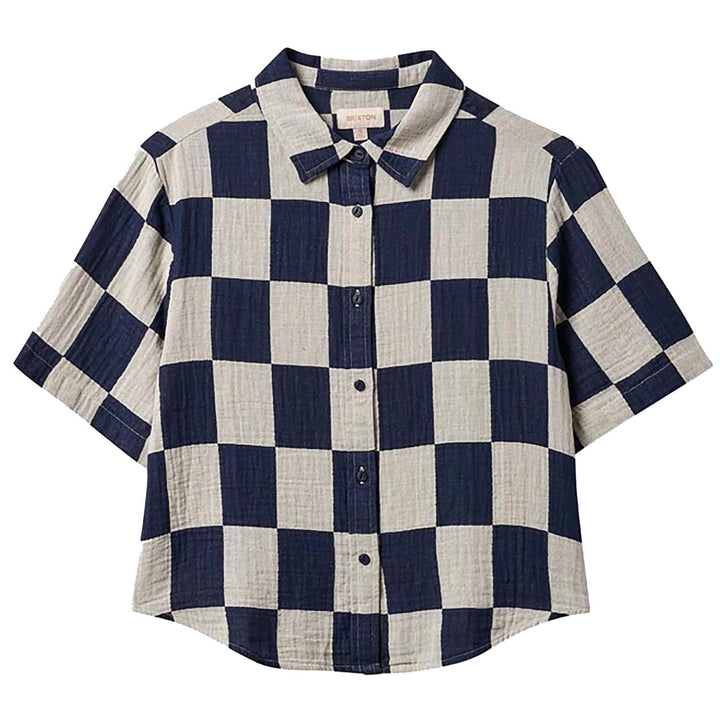 Brixton Mykonos Boxy Short-Sleeve Top - Women's Washed Navy