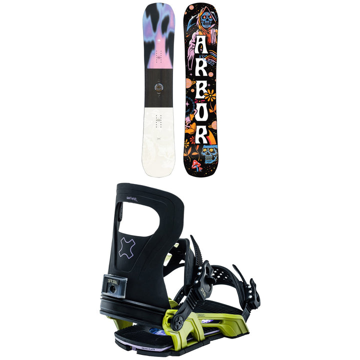 Arbor Draft Camber Snowboard + Bent Metal Logic Snowboard Bindings 2023