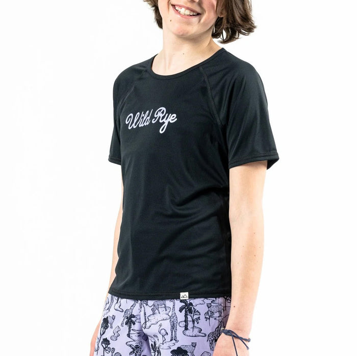 Wild Rye Skylar Short Sleeve Jersey - Girls' Black