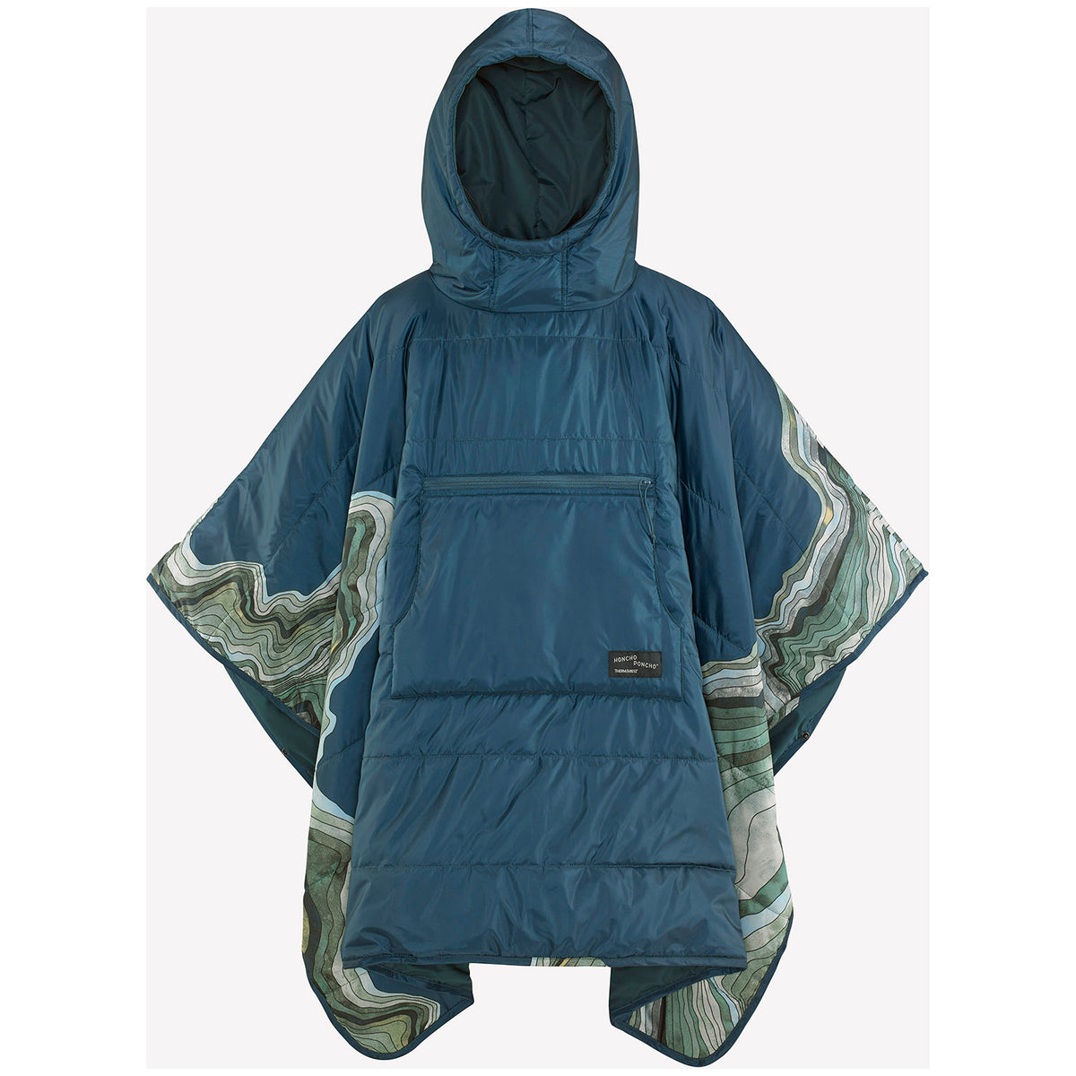 Therm-a-Rest Honcho Poncho OuterSpace Blue/Topo Wave
