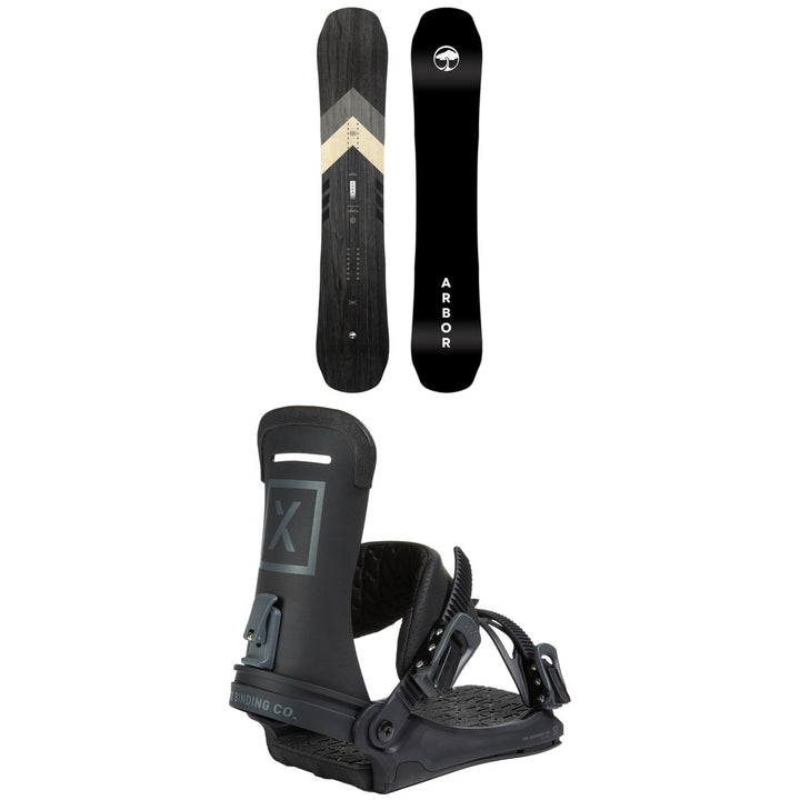 Arbor Coda Camber Snowboard + Fix Yale Ltd Snowboard Bindings 2023
