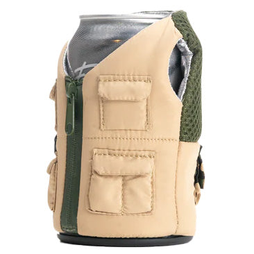Puffin The Adventurer Koozie Taco Tan/Olive Green