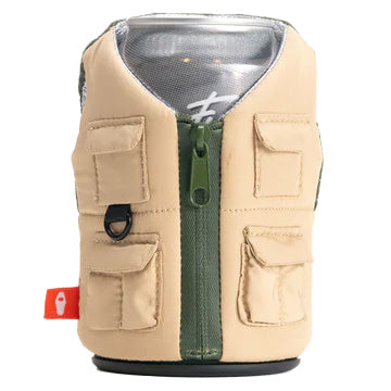 Puffin The Adventurer Koozie Taco Tan/Olive Green