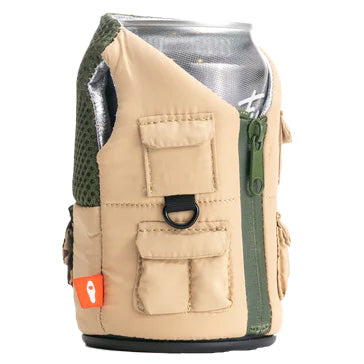 Puffin The Adventurer Koozie Taco Tan/Olive Green