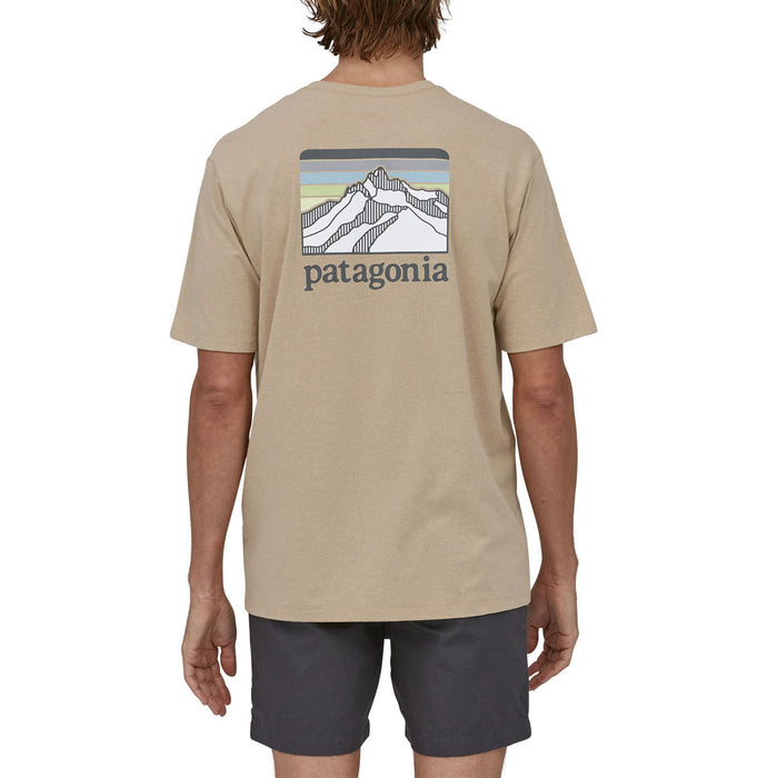 Patagonia Line Logo Ridge Pocket Responsibili-Tee T-Shirt - Men's Oar Tan