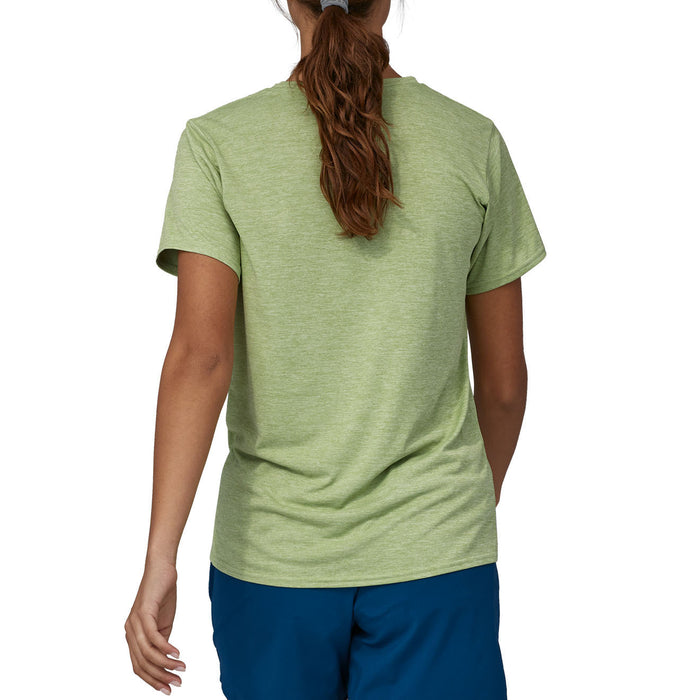 Patagonia Cap Cool Daily Graphic T-Shirt - Women's Ridge Rise Stripe: Salvia Green X-Dye