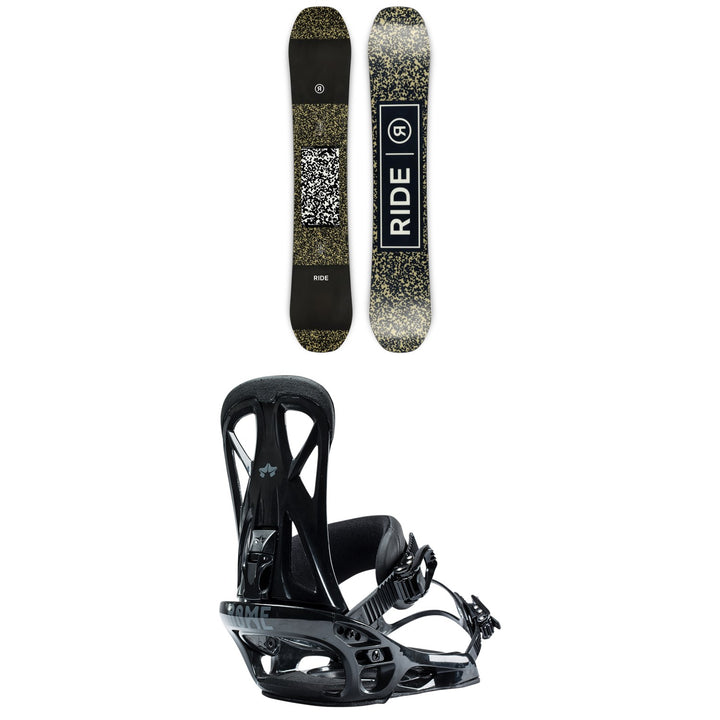 Ride Manic Snowboard 2023 + Rome United Snowboard Bindings 2023