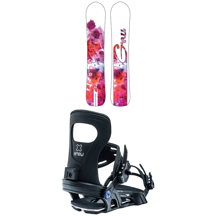 GNU Chromatic BTX Snowboard + Bent Metal Metta Snowboard Bindings - Women's 2023