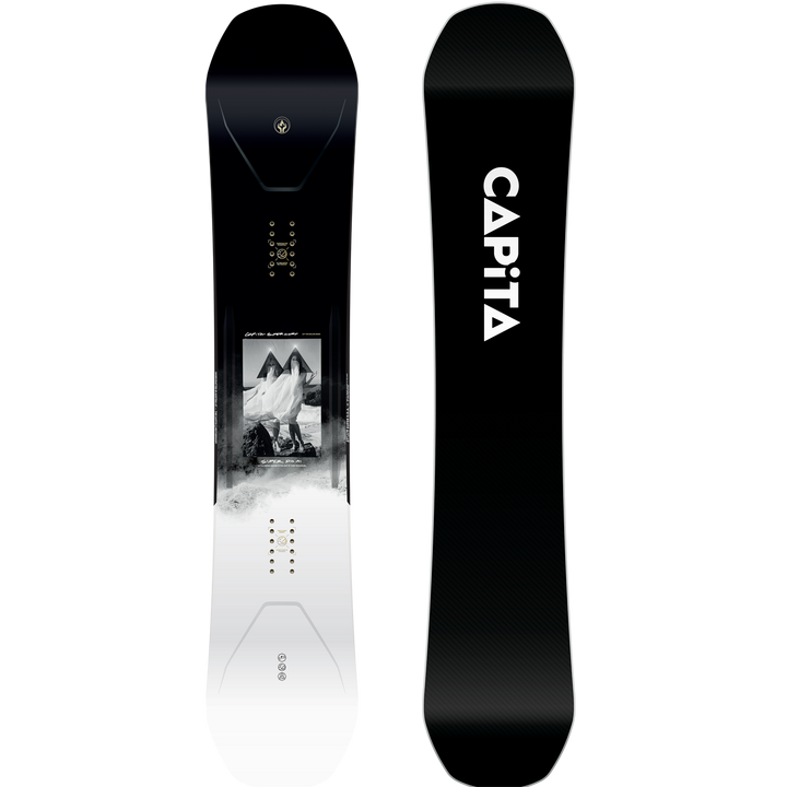 capita alien snowboard Ultrafear Reverse Camber 2024 PLT Topsheet Technology PLT technology is exclusive to CAPiTA MFG and magically bonds the topsheet to an already pressed snowboard Capita Aeronaut Snowboard 2026 160W