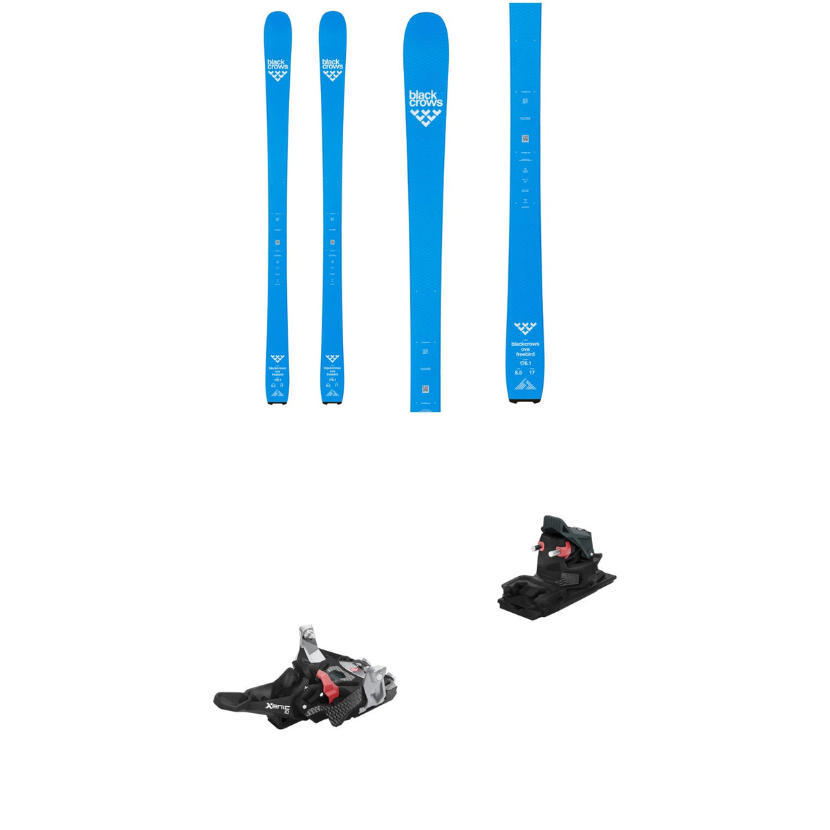 Black Crows Ova Freebird Skis + Fritschi Xenic 10 Alpine Touring Ski Bindings