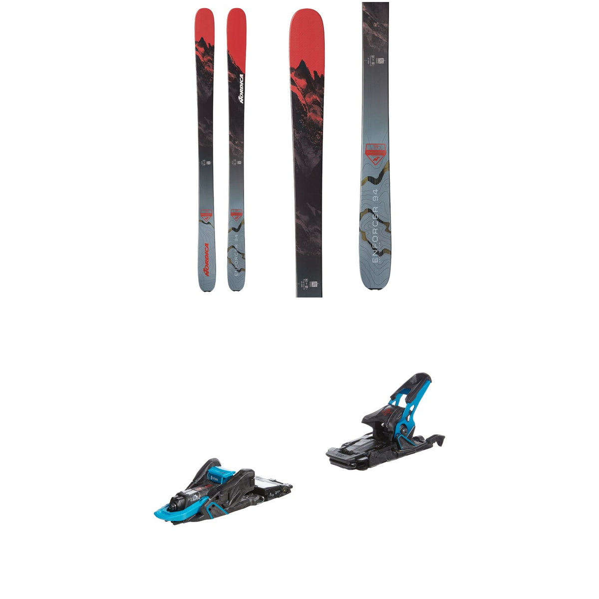 Nordica Enforcer 94 Unlimited Skis + Salomon S/Lab Shift MNC 13 Alpine Touring Ski Bindings