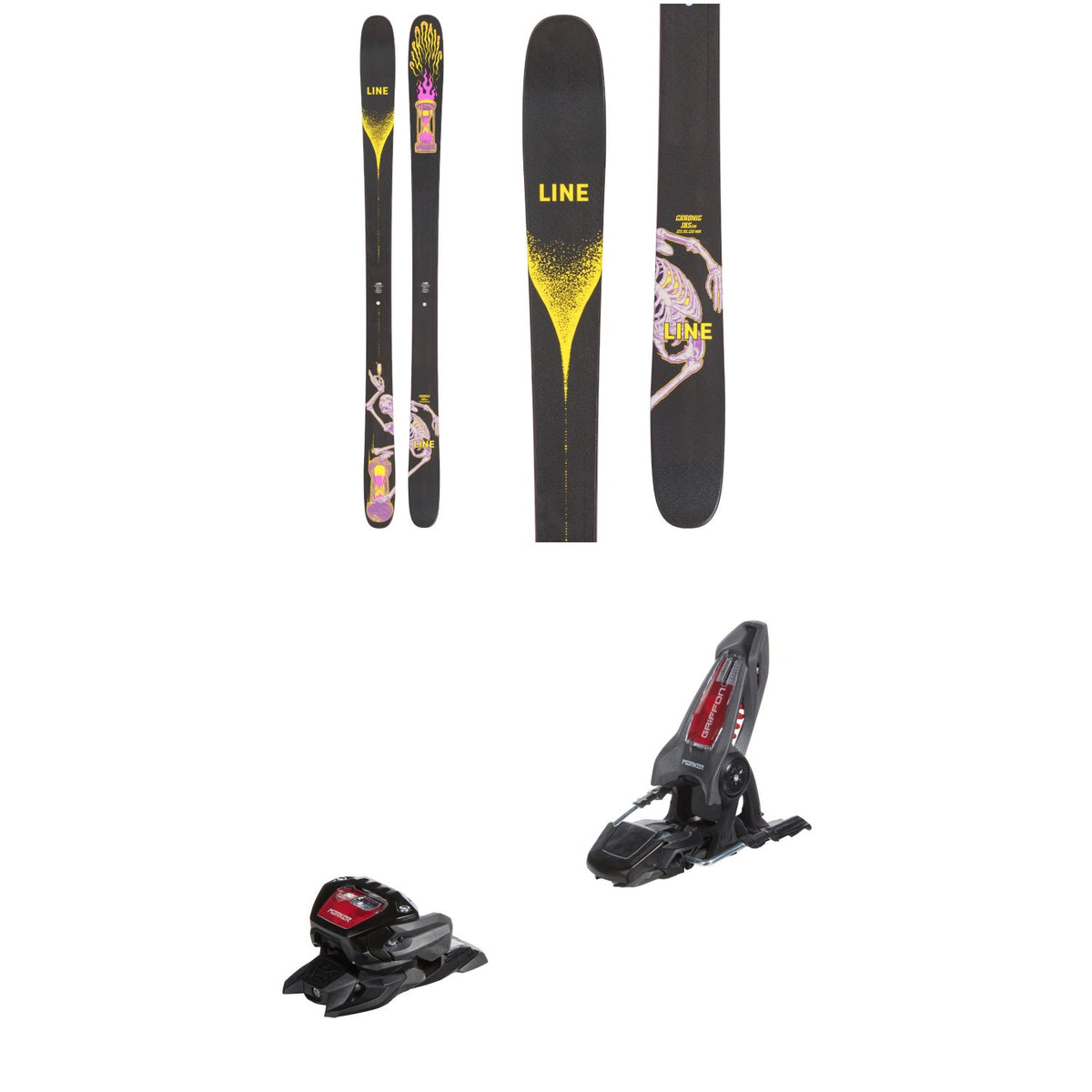 Line Skis Chronic Skis + Marker Griffon 13 ID Ski Bindings 2023