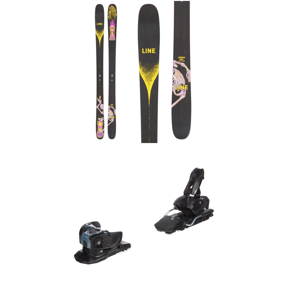 Line Skis Chronic Skis + Salomon Warden MNC 13 Ski Bindings 2023