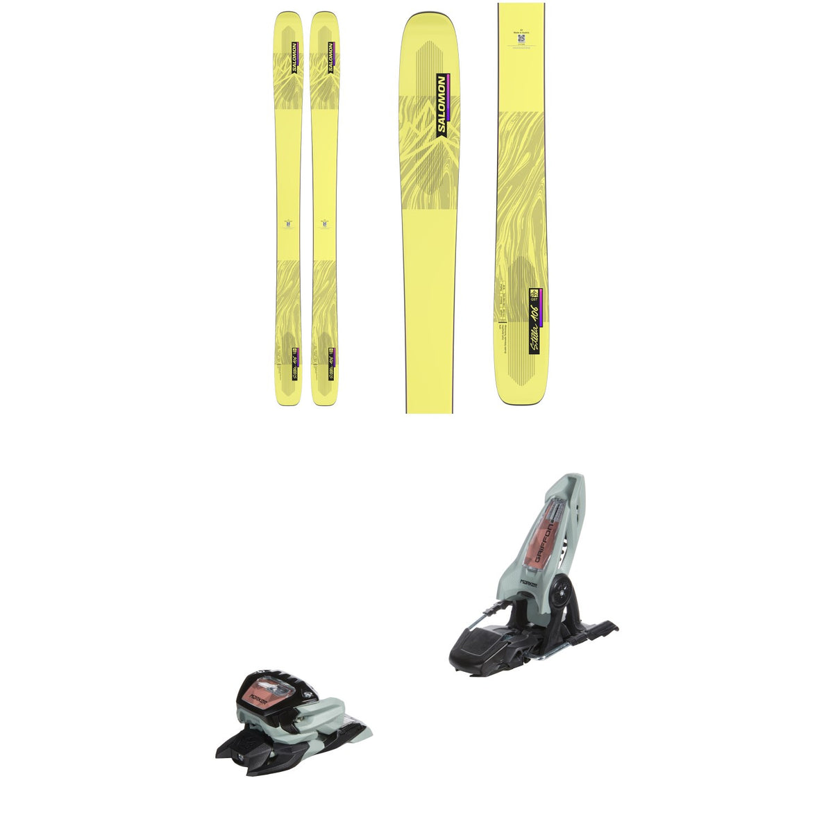Salomon QST Stella 106 Skis - Women's + Marker Griffon 13 ID Ski Bindings 2023