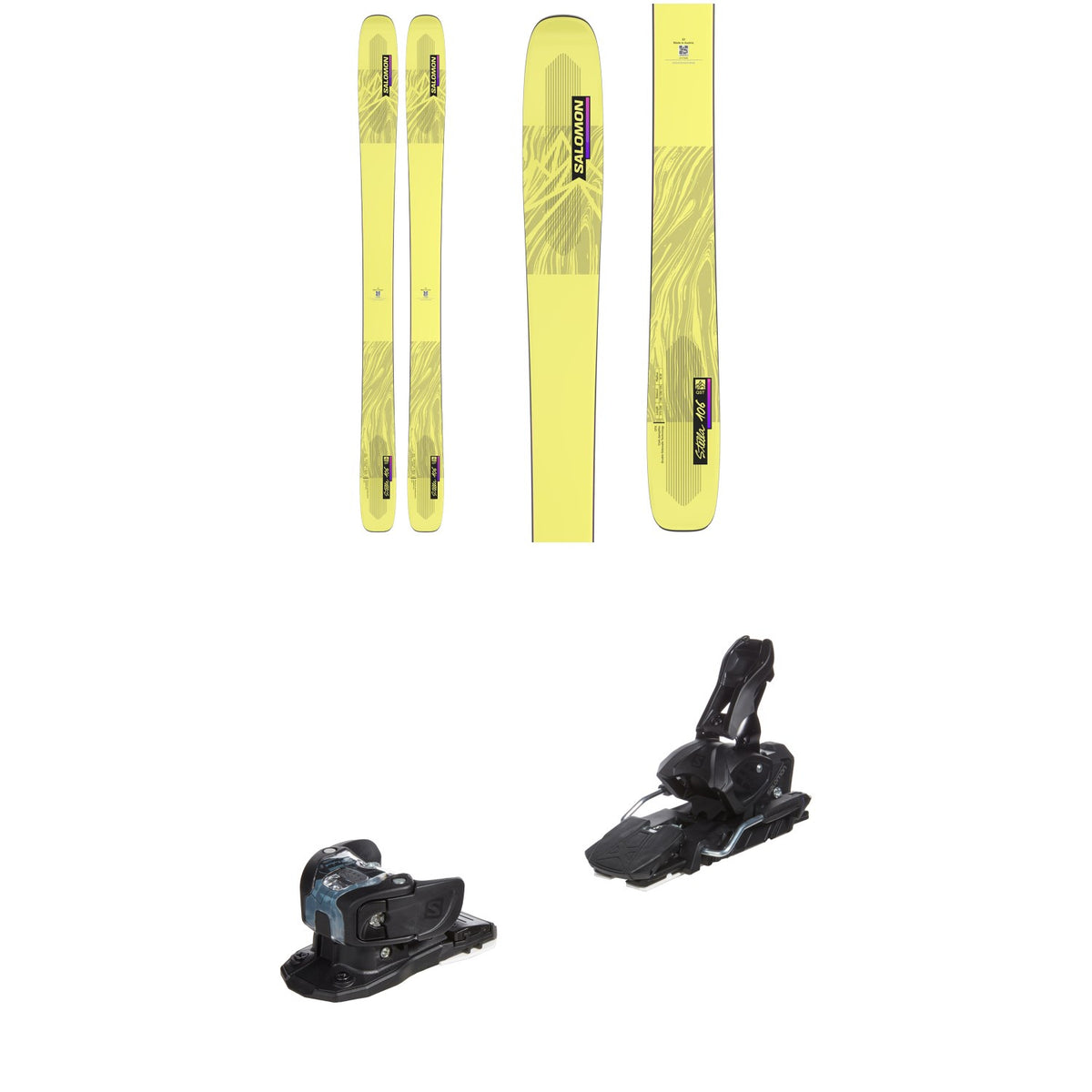 Salomon QST Stella 106 Skis - Women's + Salomon Warden MNC 13 Ski Bindings 2023
