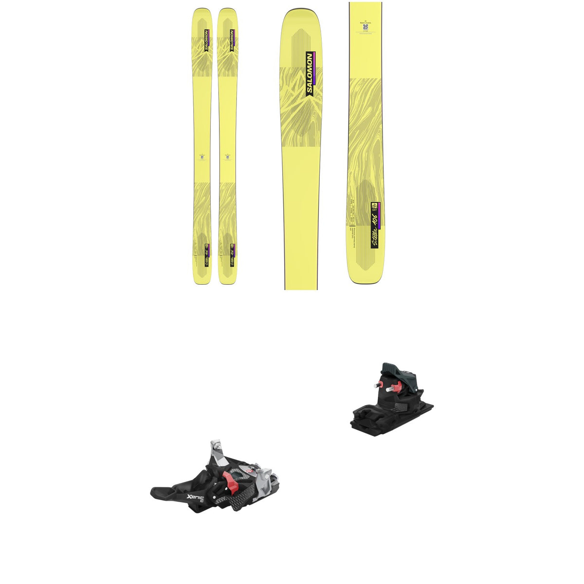 Salomon QST Stella 106 Skis - Women's + Fritschi Xenic 10 Alpine Touring Ski Bindings