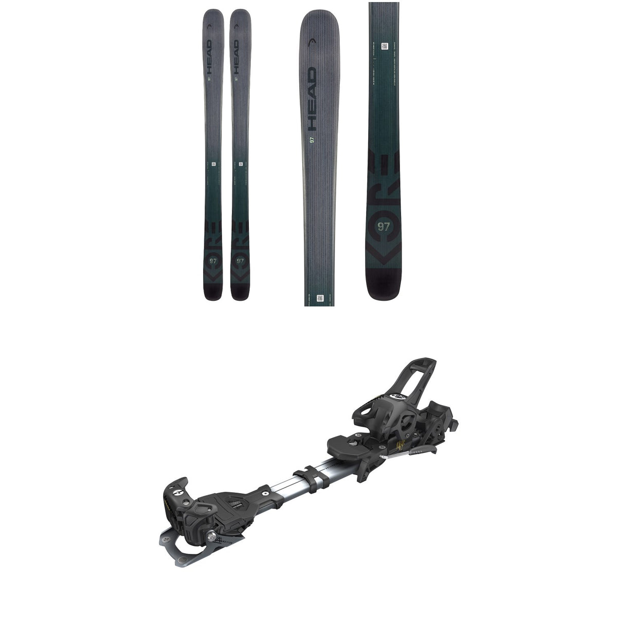 Head Kore 97 Skis - Women's + Tyrolia Ambition 12 Alpine Touring Ski Bindings