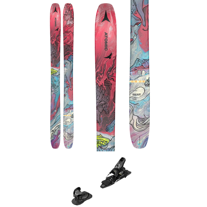 Atomic Bent 110 Skis + Atomic Warden 11 Demo Ski Bindings 2023