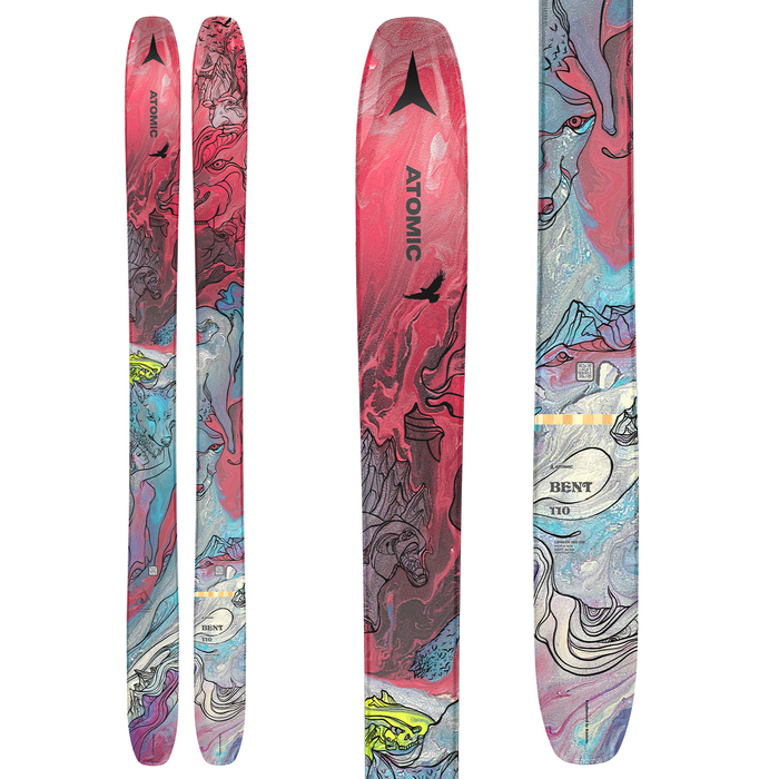 Atomic Bent 110 Skis + Atomic Warden 11 Demo Ski Bindings 2023
