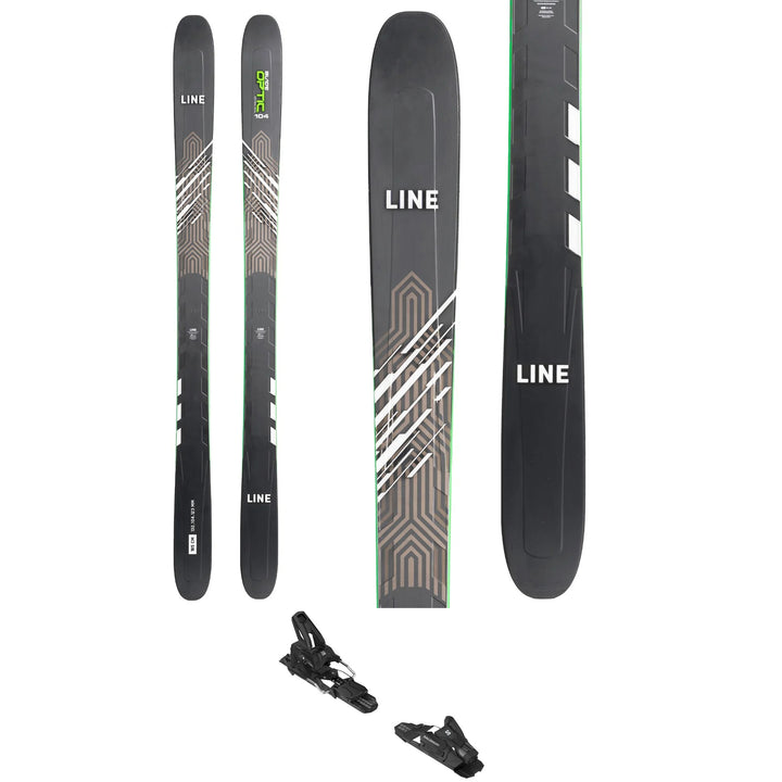 Line Skis Blade Optic 104 Skis + Salomon Strive 13 Demo Ski Bindings 2023