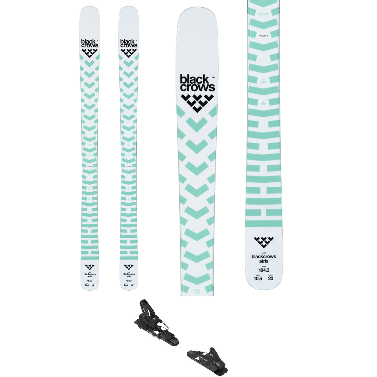 Black Crows Atris Skis + Salomon Strive 13 Ski Bindings 2023