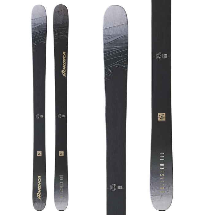 Nordica Unleashed 108 Skis + Salomon Strive 13 Demo Ski Bindings 2023