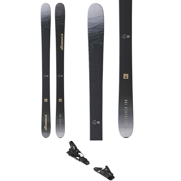 Nordica Unleashed 108 Skis + Salomon Strive 13 Demo Ski Bindings 2023
