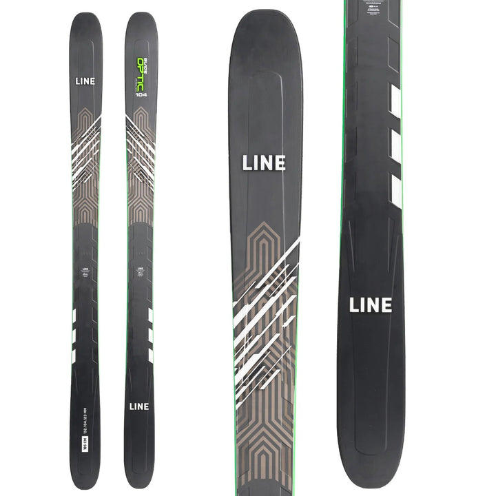 Line Skis Blade Optic 104 Skis + Salomon Strive 11 Demo Ski Bindings 2023