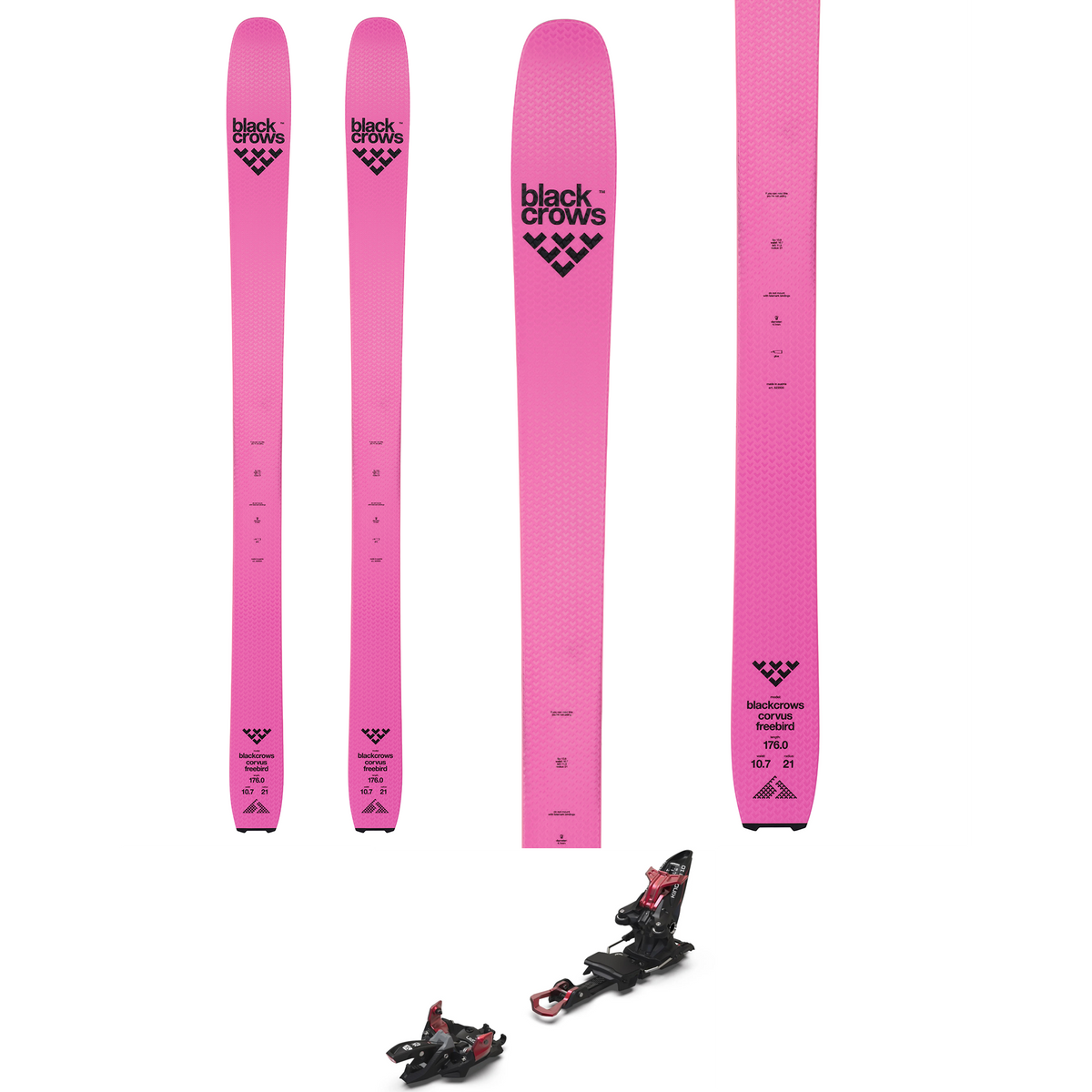 Black Crows Corvus Freebird Skis + Marker Kingpin 10 Demo Ski Bindings 2023