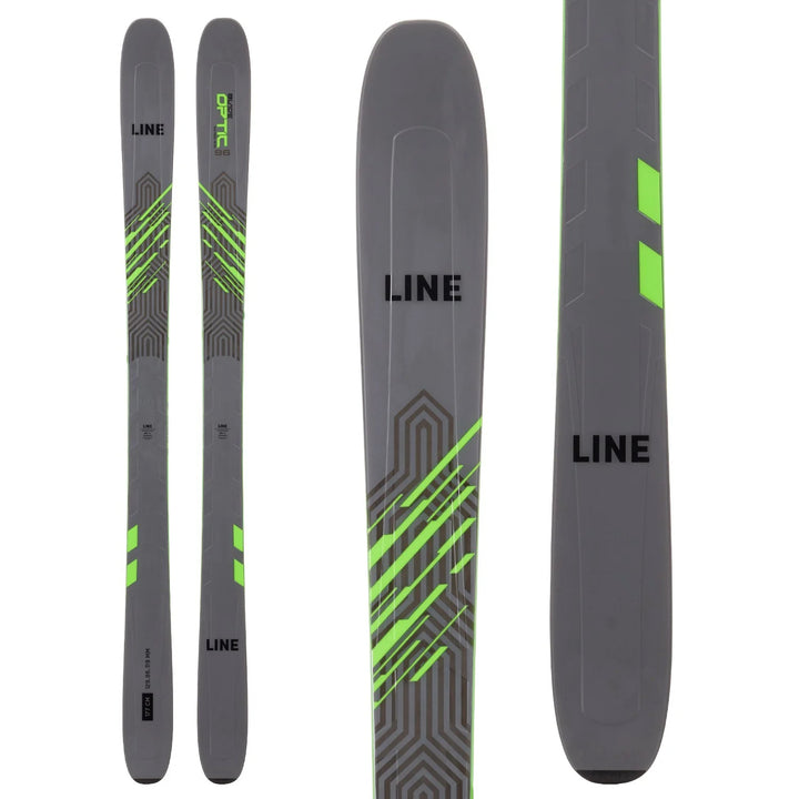 Line Skis Blade Optic 96 Skis + Salomon Strive 11 Demo Ski Bindings 2023