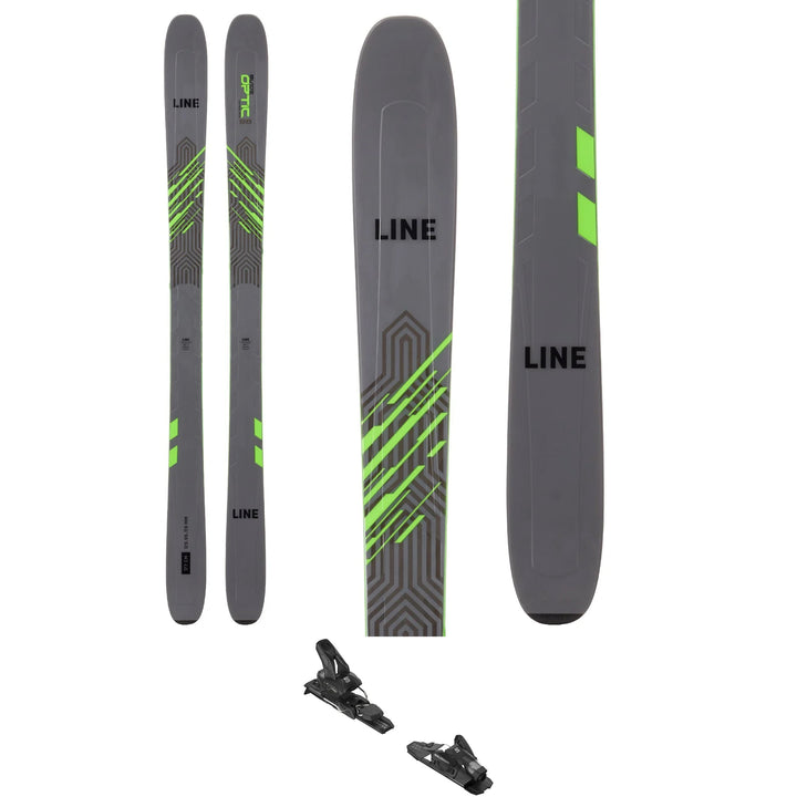 Line Skis Blade Optic 96 Skis + Salomon Strive 11 Demo Ski Bindings 2023
