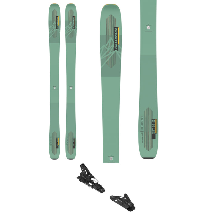 Salomon QST 92 Skis + Salomon Strive 13 Demo Ski Bindings 2023
