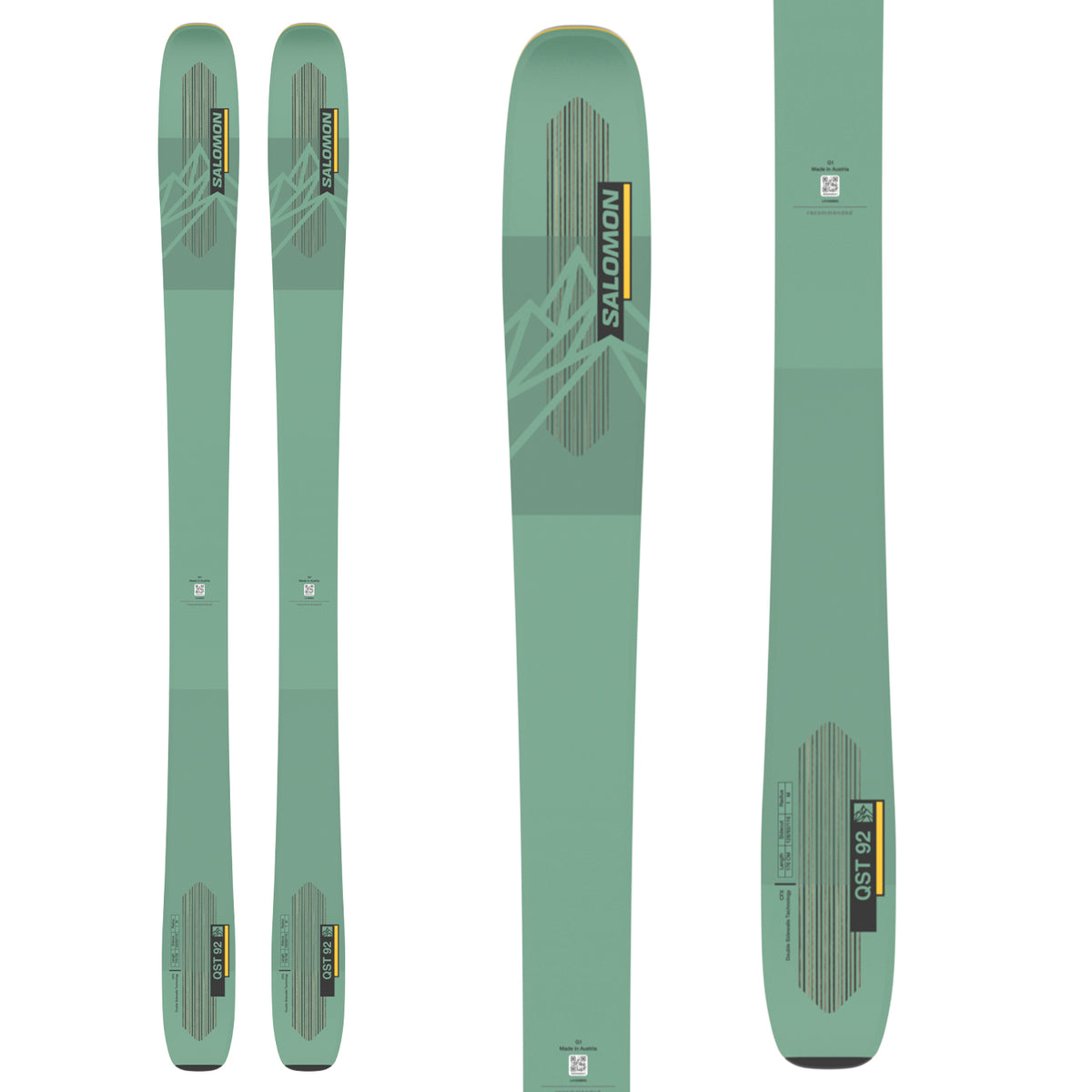 Salomon QST 92 Skis + Salomon Strive 13 Demo Ski Bindings 2023