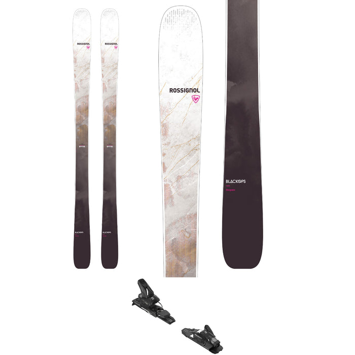Rossignol Black Ops Stargazer Skis + Salomon Strive 11 Demo Ski Bindings - Women's 2022