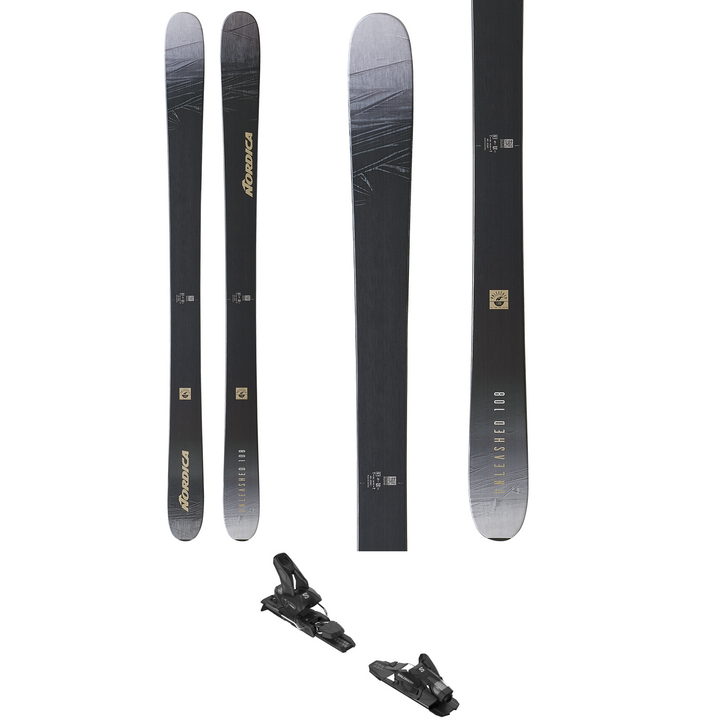 Nordica Unleashed 108 Skis + Salomon Strive 11 Demo Ski Bindings 2023