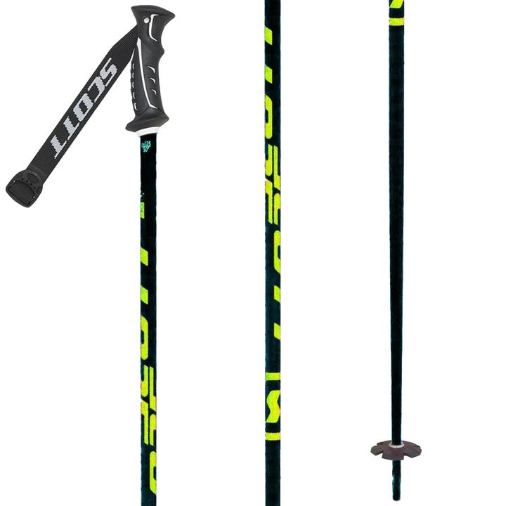 Scott Decree Ski Poles Black/Yellow