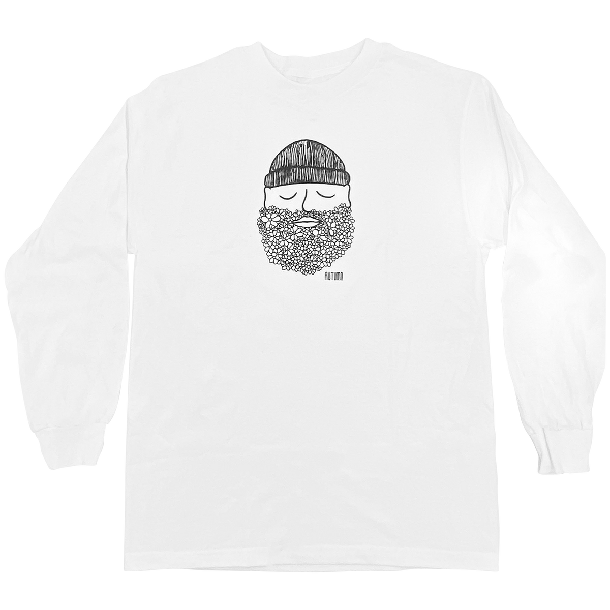 Autumn Nature Lover Long-Sleeve Tee - Men's White