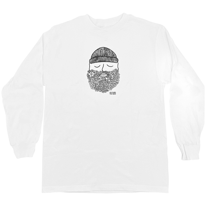 Autumn Nature Lover Long-Sleeve Tee - Men's White