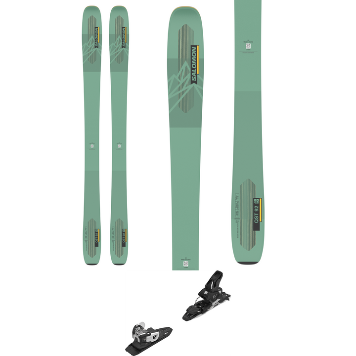 Salomon QST 92 Skis + Salomon Warden 11 Demo Ski Bindings 2023