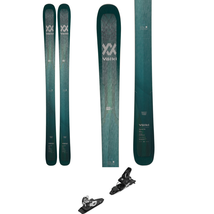 Völkl Secret 96 Skis + Salomon Warden 11 Demo Ski Bindings - Women's 2022