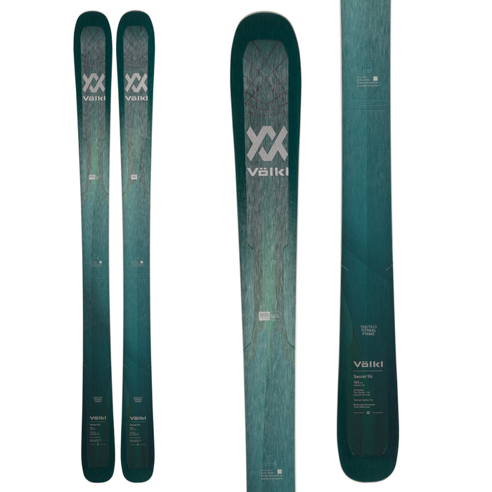 Völkl Secret 96 Skis + Salomon Warden 11 Demo Ski Bindings - Women's 2022