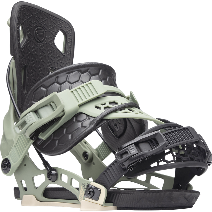 Flow NX2 Hybrid Snowboard Bindings 2024 Olive