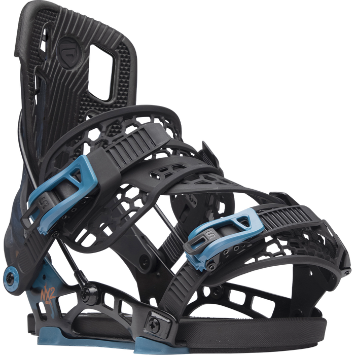 Flow NX2-TM Hybrid Snowboard Bindings 2024 Blue Flame