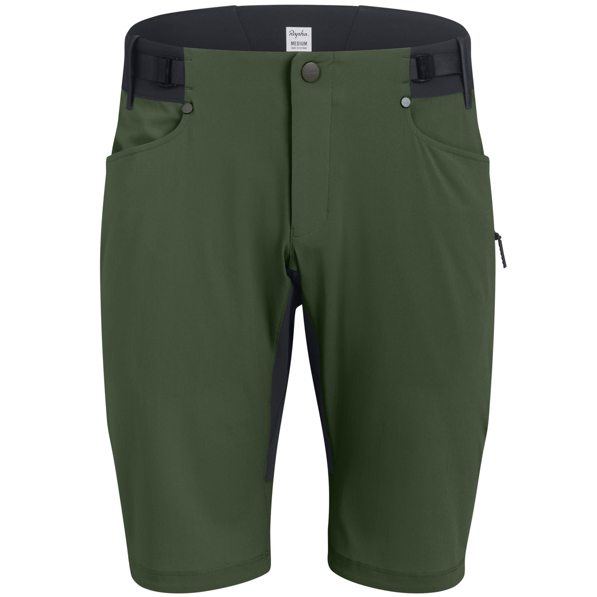 Rapha Trail Lightweight Shorts Deep Olive Green/Black