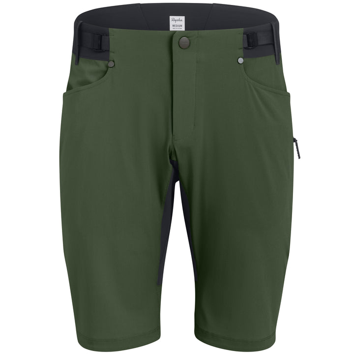 Rapha Trail Lightweight Shorts Deep Olive Green/Black