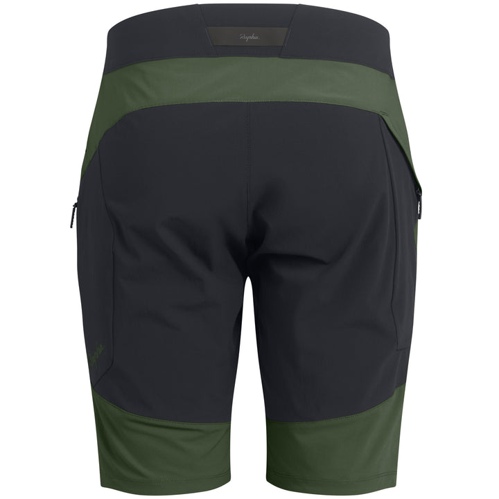 Rapha Trail Lightweight Shorts Deep Olive Green/Black