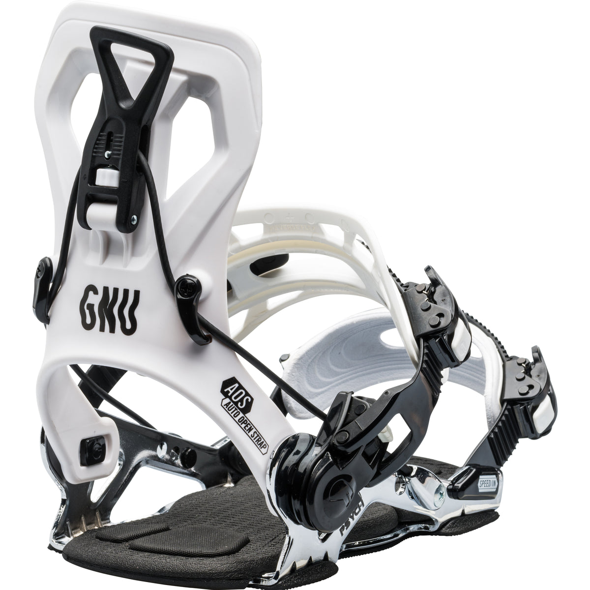 GNU Psych Snowboard Bindings 2024 White