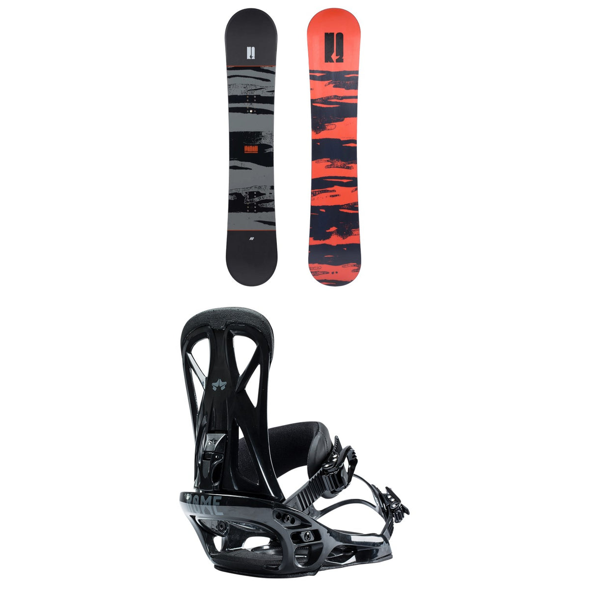K2 Standard Snowboard + Rome United Snowboard Bindings 2023